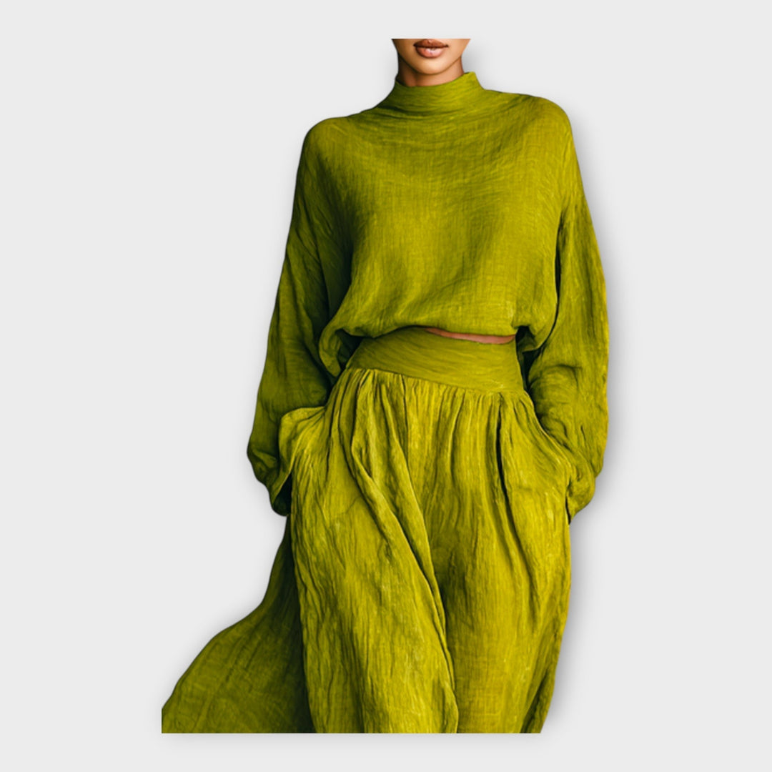 Πλεκτό σετ με αέρινη κομψότητα