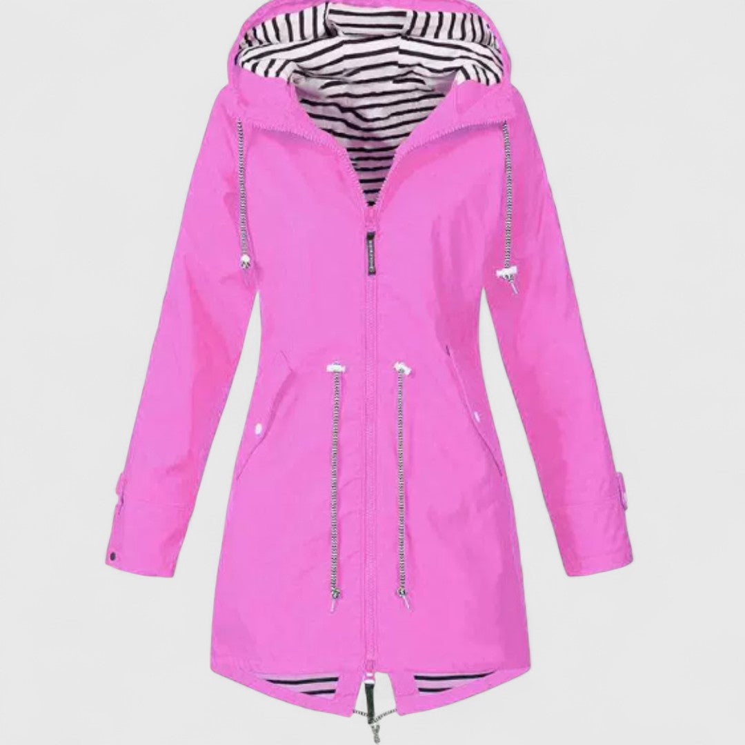 Φωφώ - Κομψό αδιάβροχο γυναικείο μπουφάν με διακριτική λάμψη