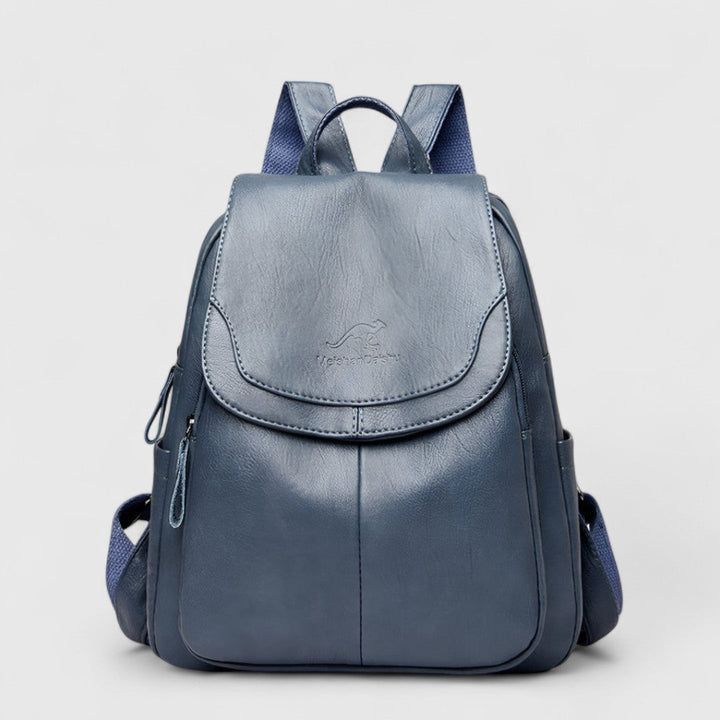 Καλλιστώ - Δερμάτινο σακίδιο πλάτης με αντικειμενικό σχέδιο και στυλ