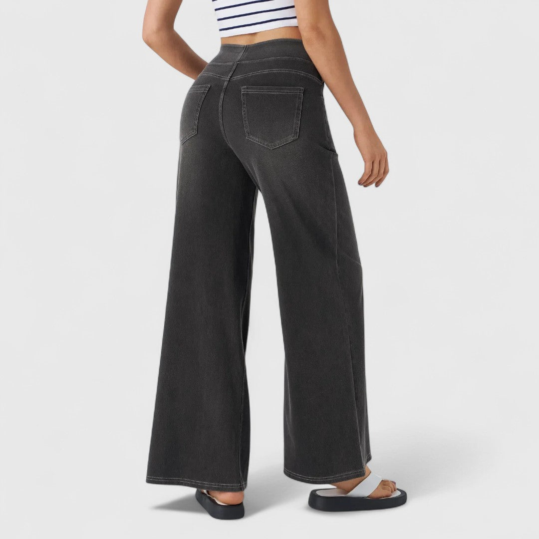 Ελπίδα - άνετο και ελαστικό παντελόνι με ψηλή μέση