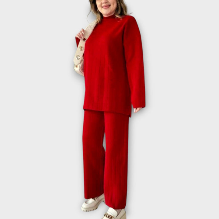 Πλεκτό Σετ με Χαλαρή Εφαρμογή