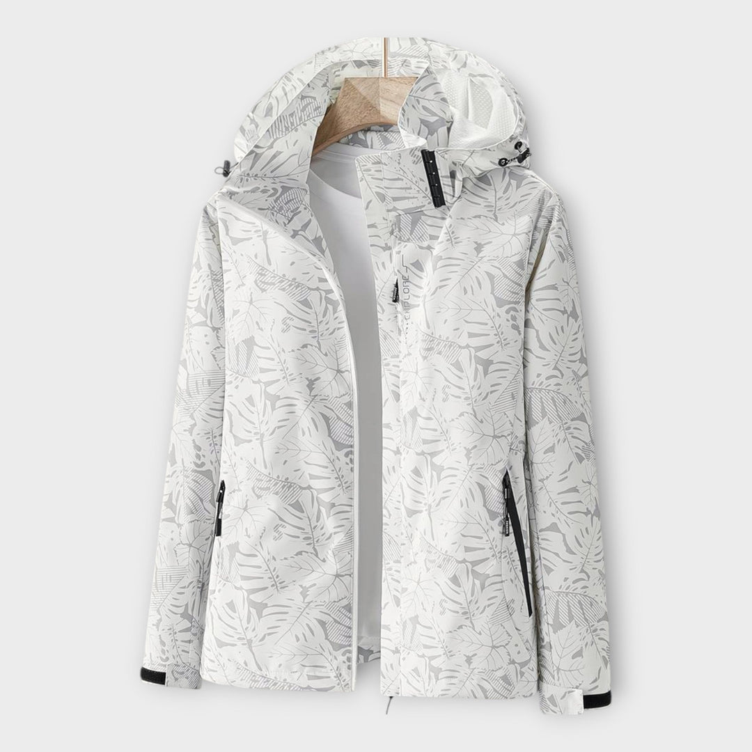 Μοντέρνο Αδιάβροχο Μπουφάν με Κουκούλα 