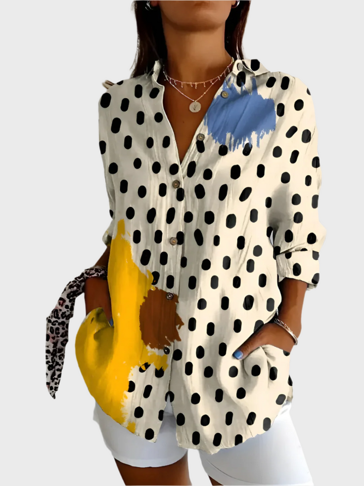 Μπλούζα Βαμβακερή με Φλοράλ Σχέδιο