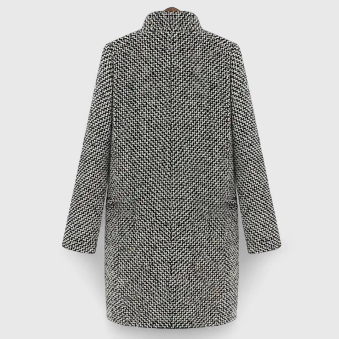 Αντιγόνη - Κομψό μακρύ παλτό με διαχρονική γραμμή και πολυτελή αίσθηση