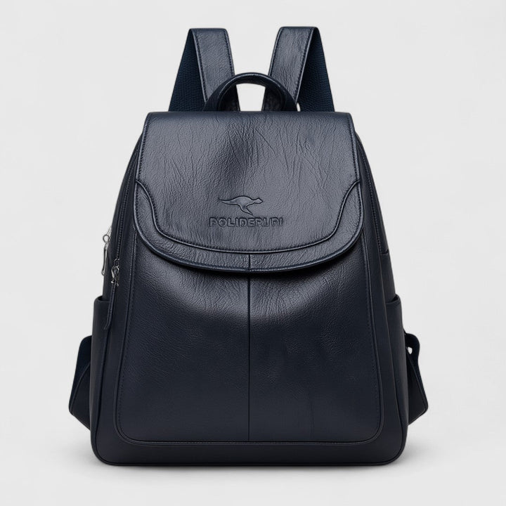 Καλλιστώ - Δερμάτινο σακίδιο πλάτης με αντικειμενικό σχέδιο και στυλ