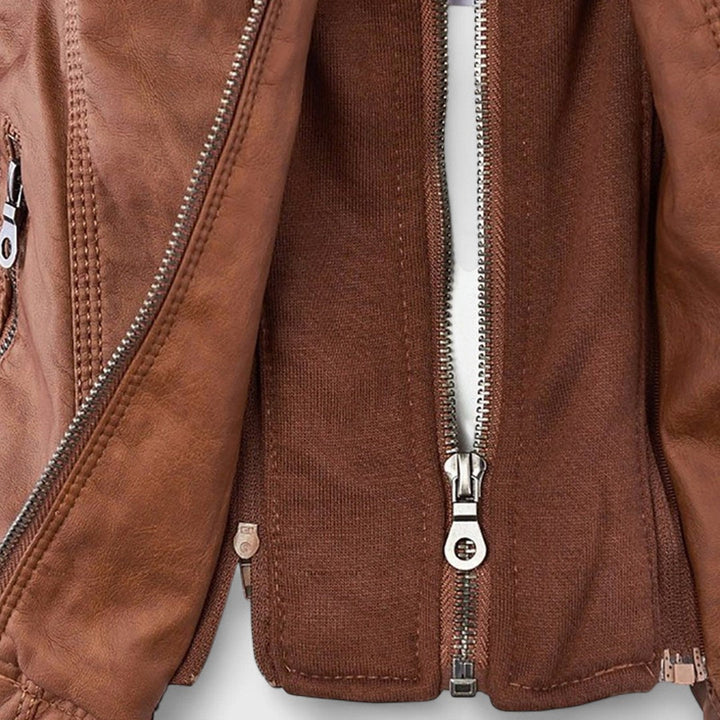 Βασιλεία - Δερμάτινο μπουφάν μοτοσικλέτας με άνεση και κομψό σχεδιασμό