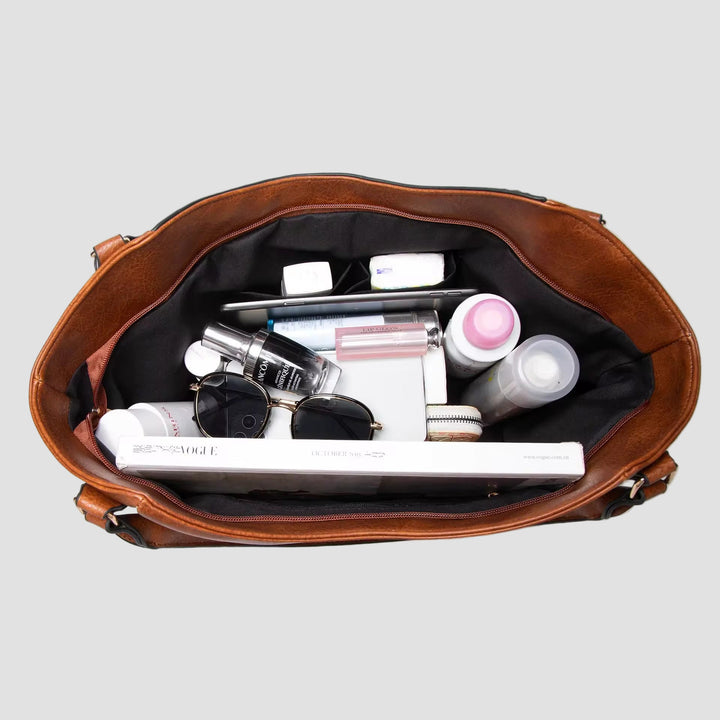 Αντελίνα - Πολυτελή Δερμάτινη Τσάντα