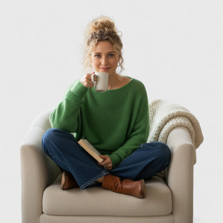 Διδώ - Γυναικείο oversize πλεκτό με απαλή υφή και άνετη εφαρμογή