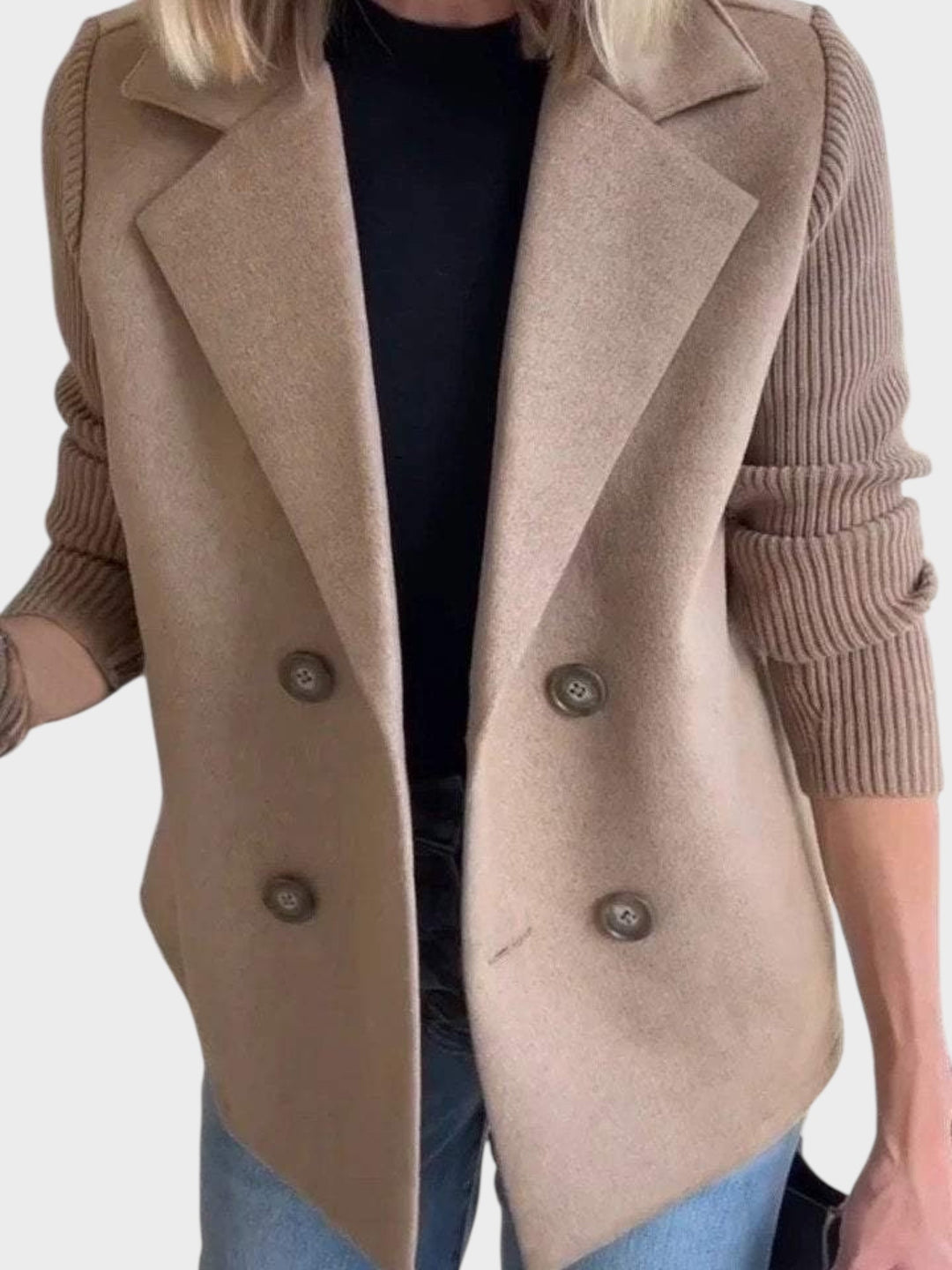 Ιωάννα - Άνετο Πλεκτό Μπλέιζερ