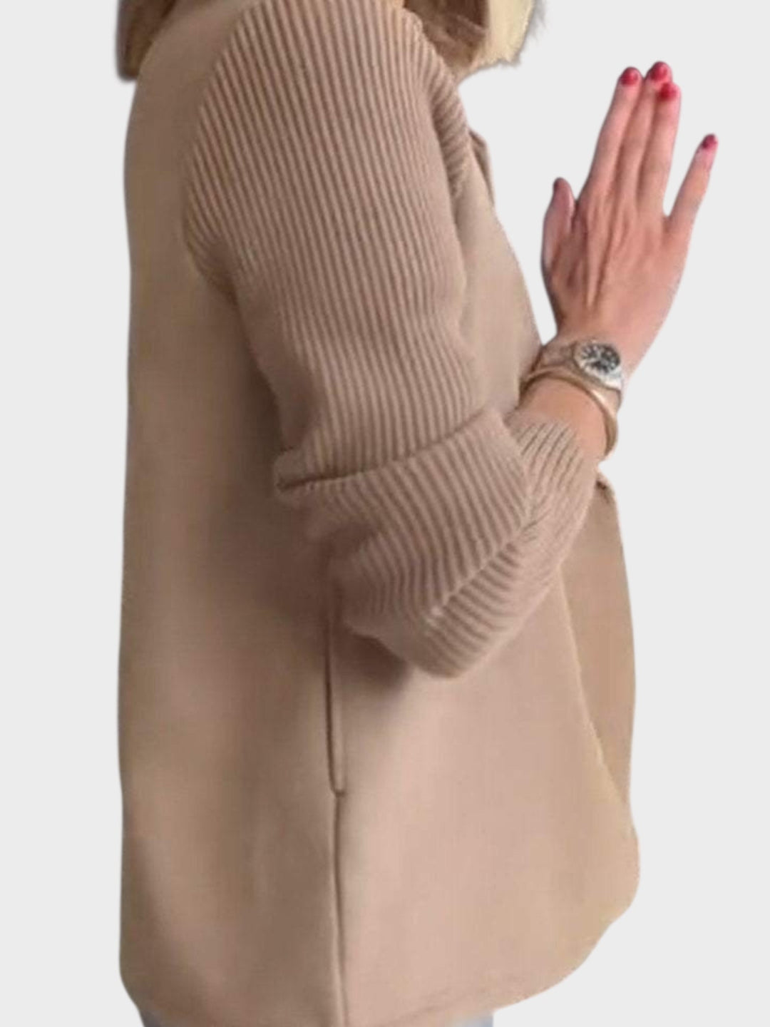 Ιωάννα - Άνετο Πλεκτό Μπλέιζερ