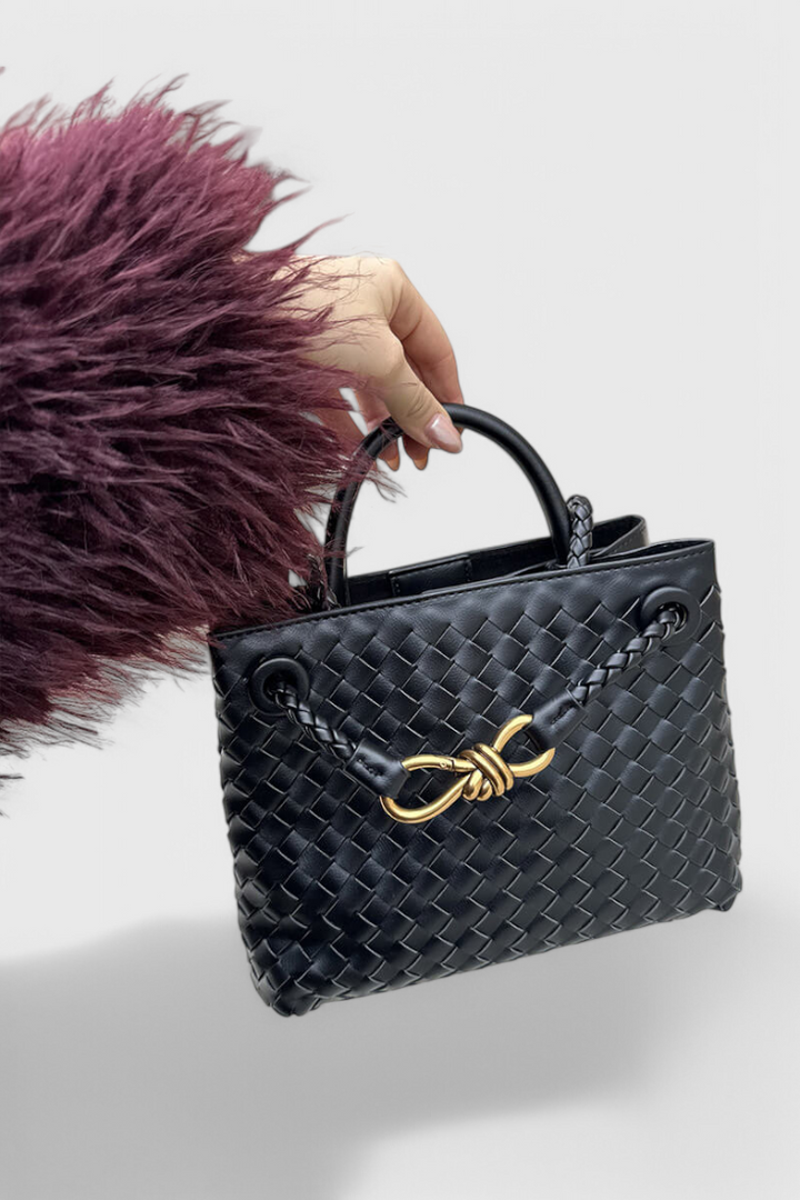 Τσάντα Ημέρας Πλεκτή Ινδigo