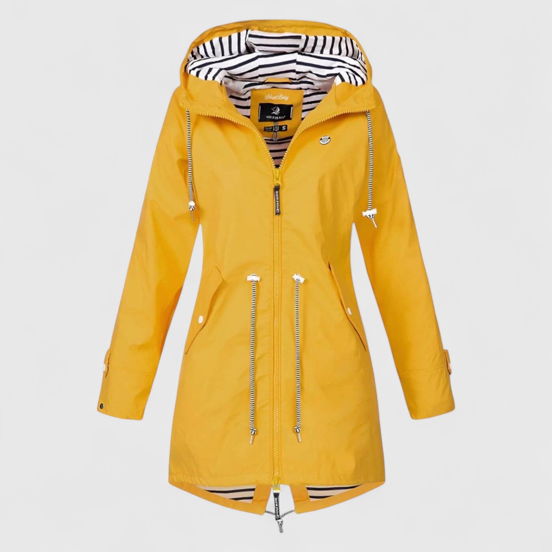 Φωφώ - Κομψό αδιάβροχο γυναικείο μπουφάν με διακριτική λάμψη