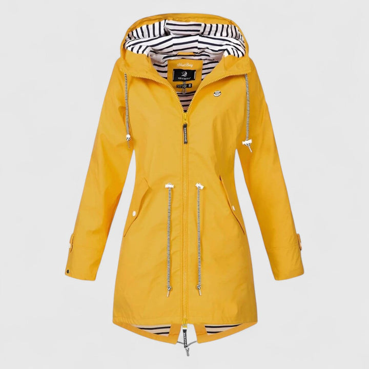 Φωφώ - Κομψό αδιάβροχο γυναικείο μπουφάν με διακριτική λάμψη