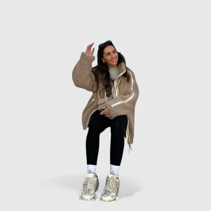 Γαλήνη - Μαλακό και άνετο ζεστό μπουφάν με κομψή γραμμή