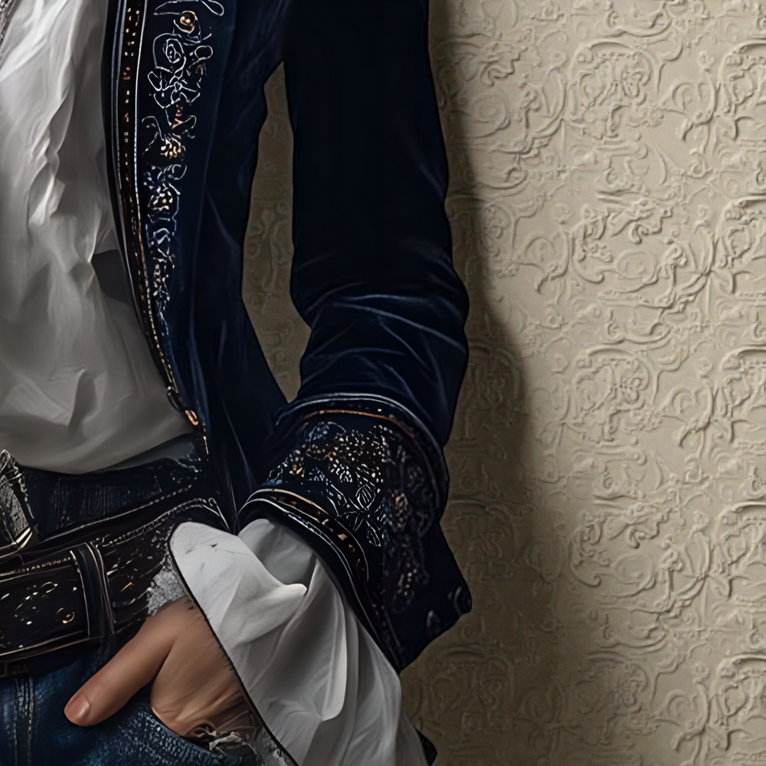 Σοφία - Βελούδινο Σακάκι με Κέντημα