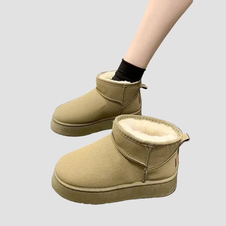 Άνετες Σουέντ Μπότες με Πλούσια Επένδυση