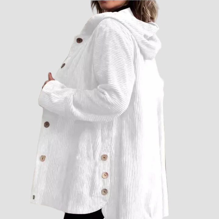 Cordia - Κοτλέ Μπουφάν με Κουκούλα