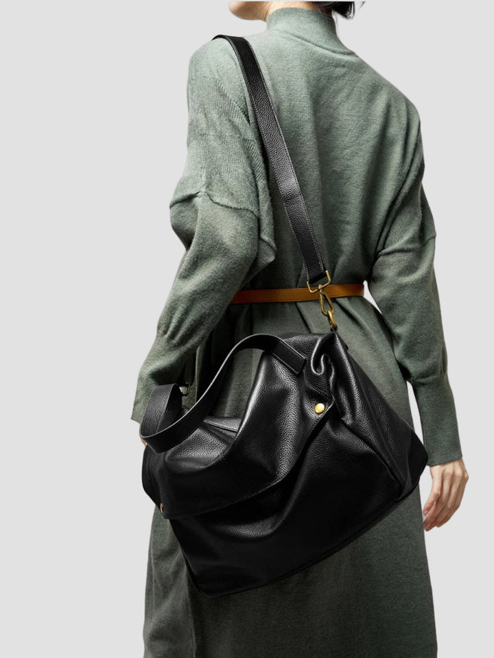 Adriani - Ρετρό γνήσια δερμάτινη μαλακή μινιμαλιστική τσάντα για καθημερινή χρήση