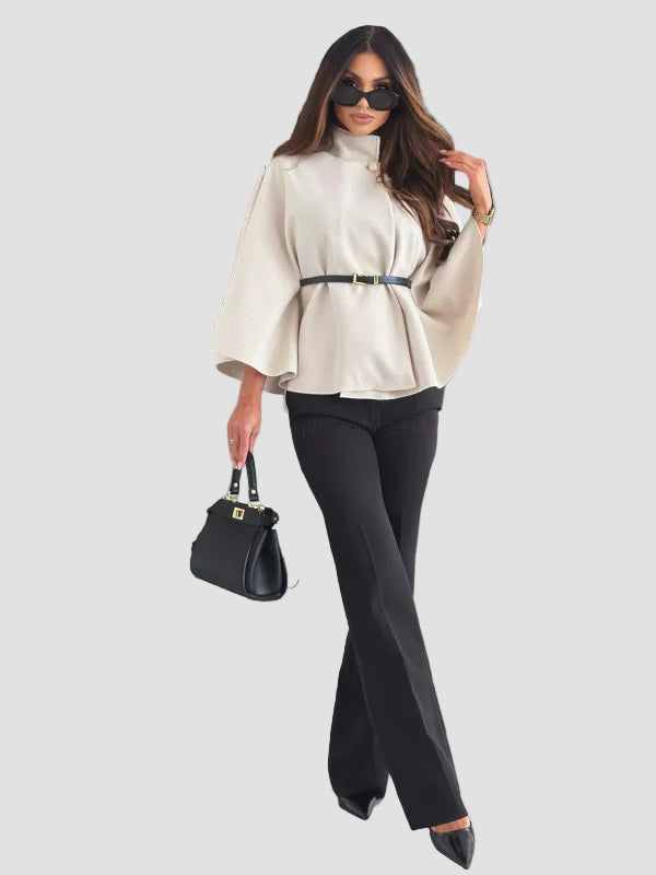 Selviora - Κομψό σακάκι με πεταλούδα και ζώνη