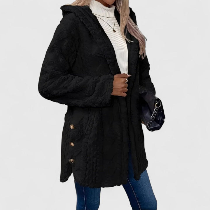 Πολύμνια - Μαλακό φλις καρντάν με χαλαρή γραμμή για ζεστασιά και κομψό στυλ