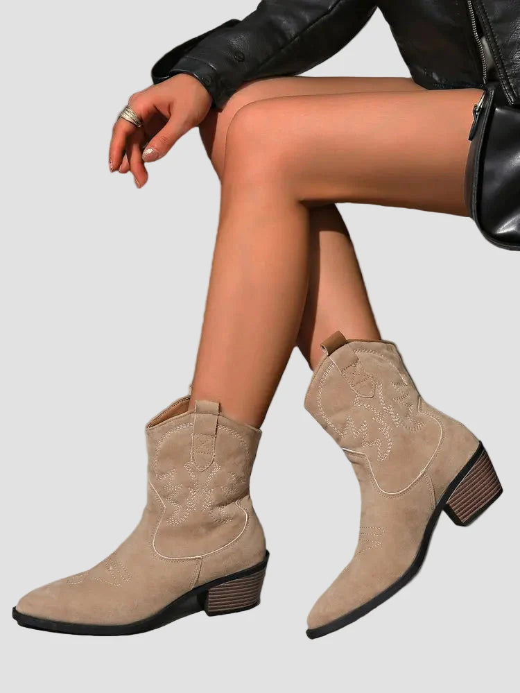 Στυλάτα κεντημένα western μποτάκια