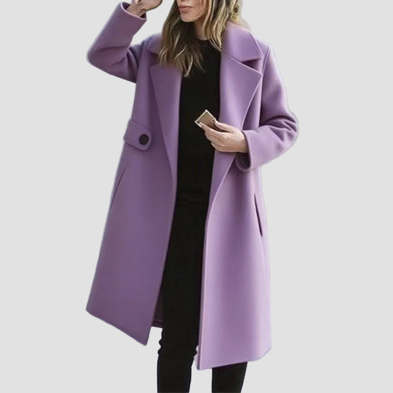 Ariadne - Κομψό μακρύ καμηλό παλτό