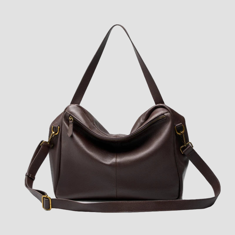 Adriani - Ρετρό γνήσια δερμάτινη μαλακή μινιμαλιστική τσάντα για καθημερινή χρήση