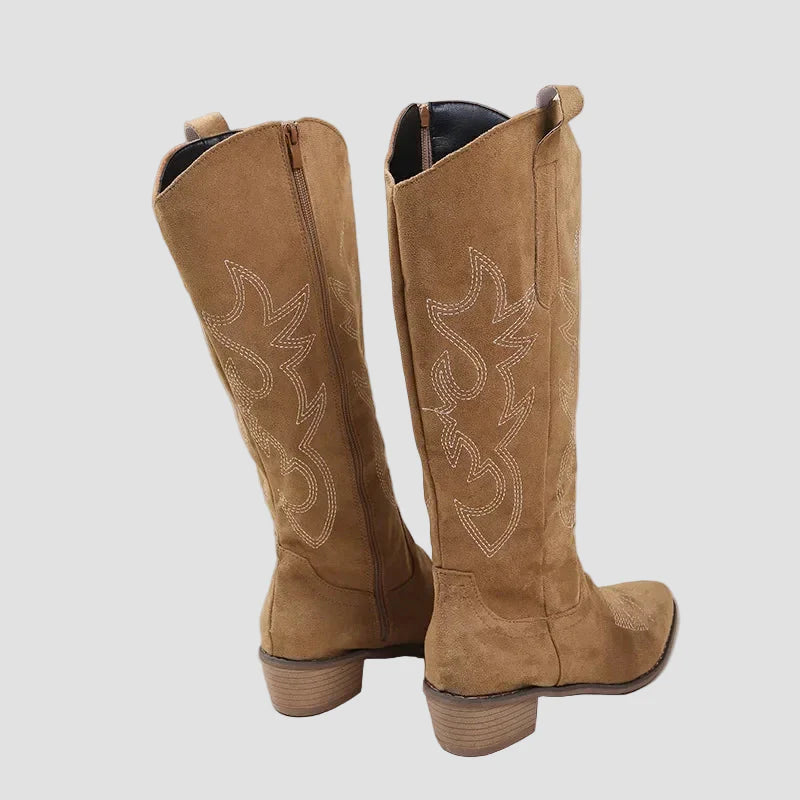 Κατερίνα - Καουμπόικες Western Μπότες από Σουέτ