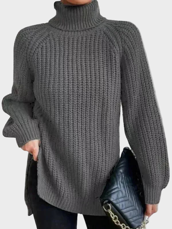 Μαρία - Ζεστό και φαρδύ πουλόβερ με γιακά