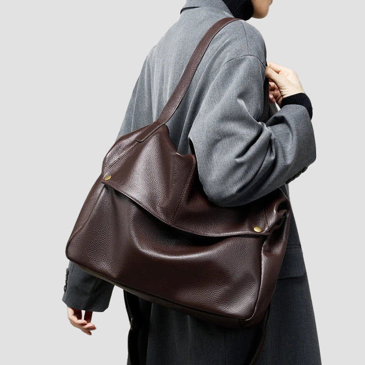 Adriani - Ρετρό γνήσια δερμάτινη μαλακή μινιμαλιστική τσάντα για καθημερινή χρήση