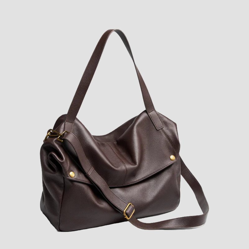 Adriani - Ρετρό γνήσια δερμάτινη μαλακή μινιμαλιστική τσάντα για καθημερινή χρήση