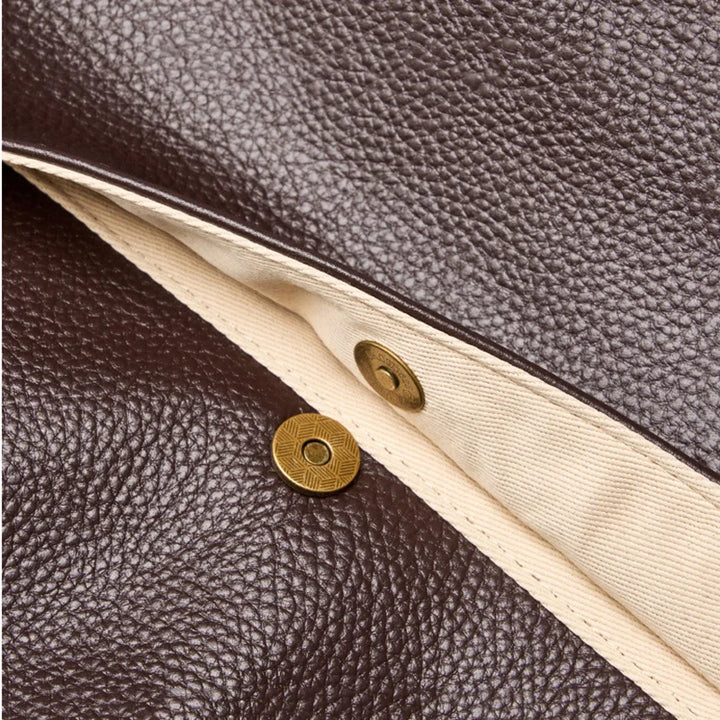 Adriani - Ρετρό γνήσια δερμάτινη μαλακή μινιμαλιστική τσάντα για καθημερινή χρήση