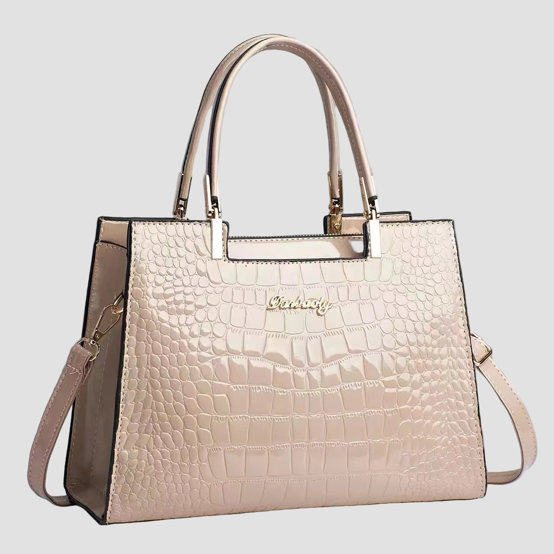 Erain - Γυαλιστερή τσάντα από δέρμα κροκόδειλου