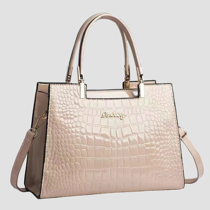 Erain - Γυαλιστερή τσάντα από δέρμα κροκόδειλου