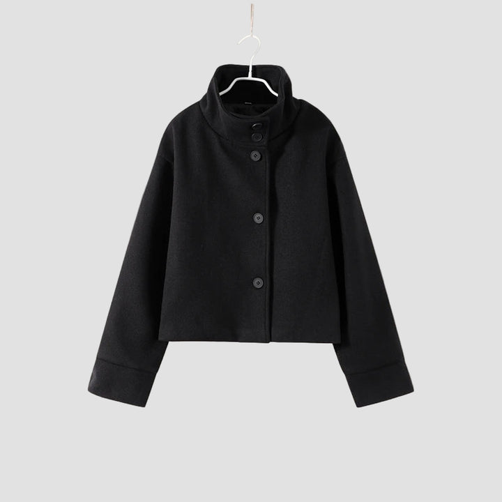 Iris - Μινιμαλιστικό γκρι σακάκι από μείγμα μαλλιού