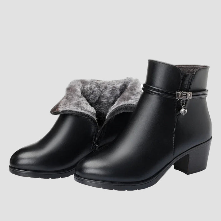 Φρεντέρικα - Κομψές χειμερινές μπότες με φερμουάρ