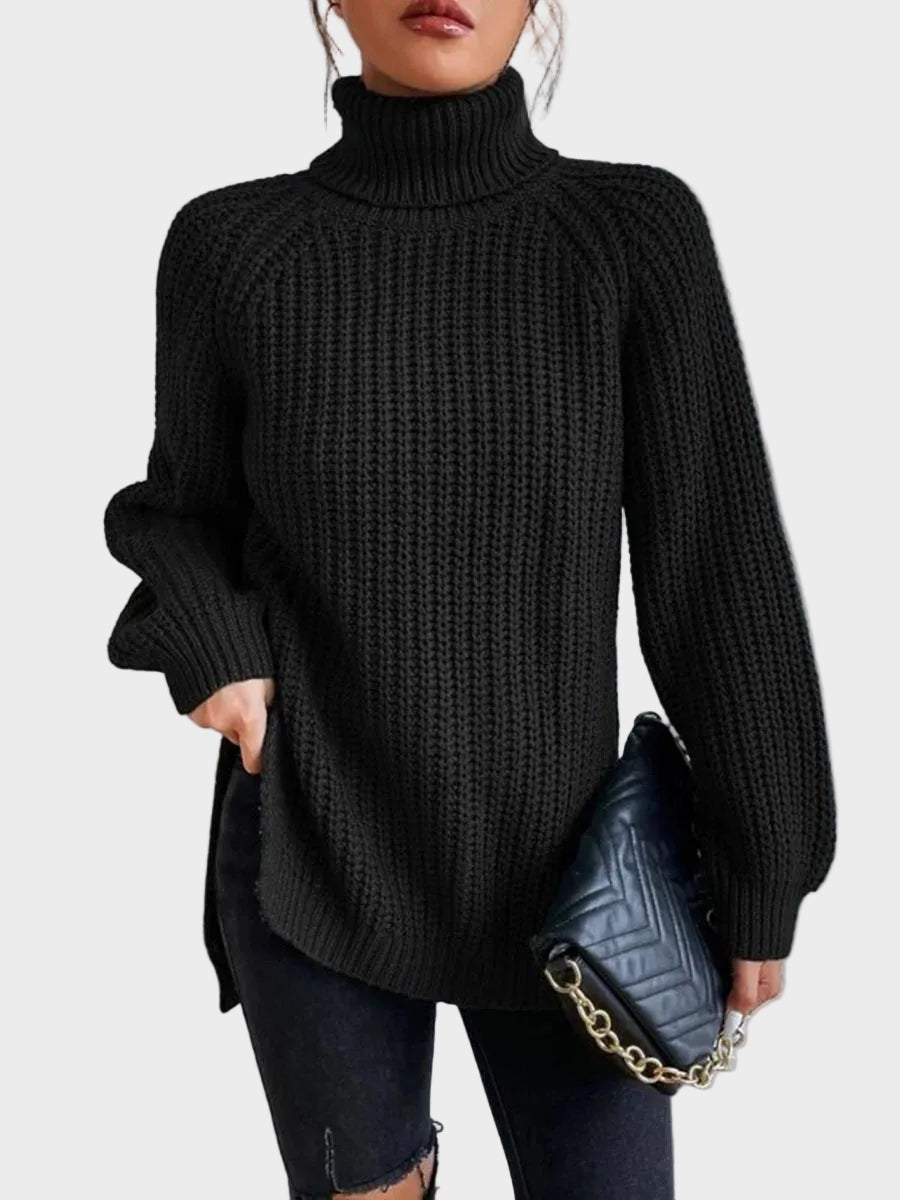 Μαρία - Ζεστό και φαρδύ πουλόβερ με γιακά