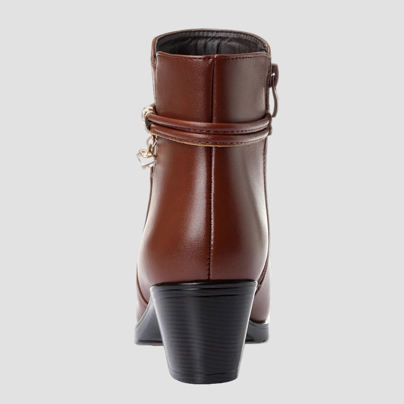 Φρεντέρικα - Κομψές χειμερινές μπότες με φερμουάρ