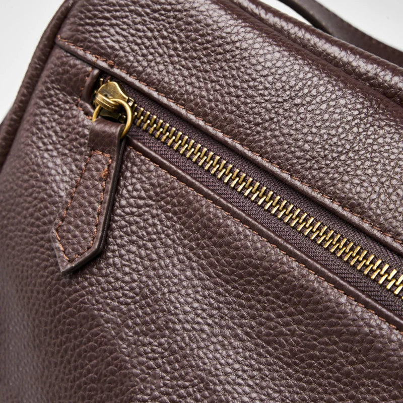 Adriani - Ρετρό γνήσια δερμάτινη μαλακή μινιμαλιστική τσάντα για καθημερινή χρήση