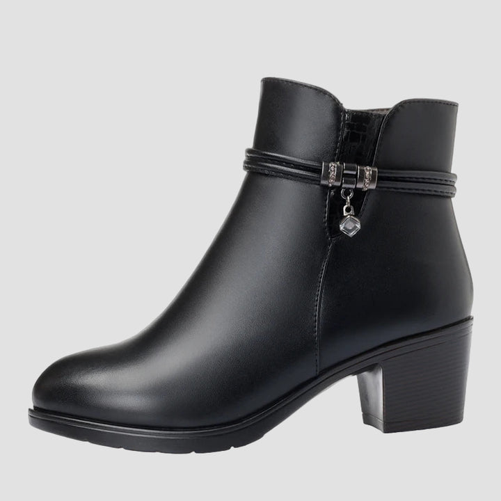 Φρεντέρικα - Κομψές χειμερινές μπότες με φερμουάρ