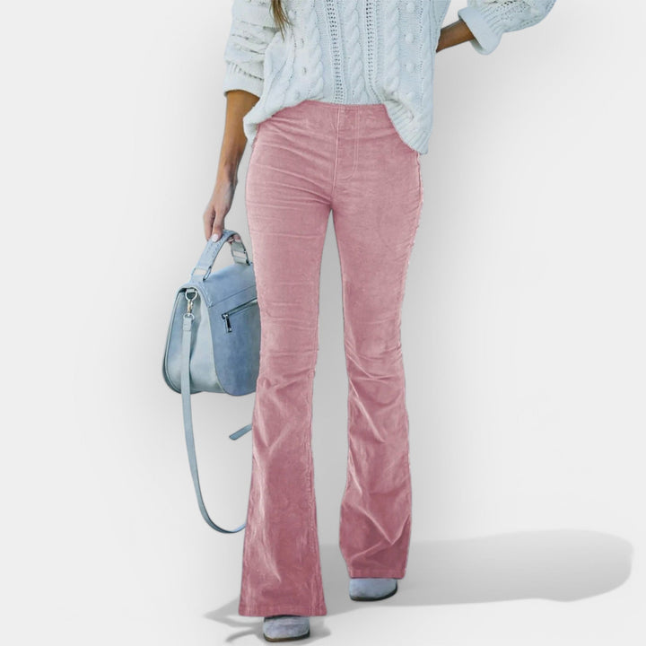 Ψηλόμεσο Παντελόνι με Φαρδιά Μπατζάκια