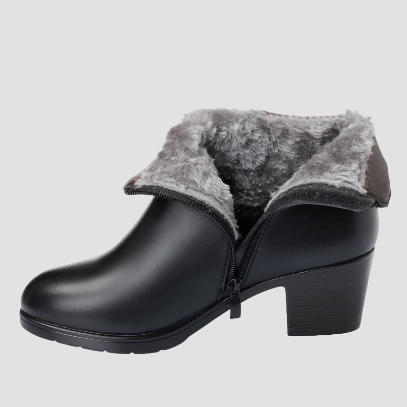 Φρεντέρικα - Κομψές χειμερινές μπότες με φερμουάρ