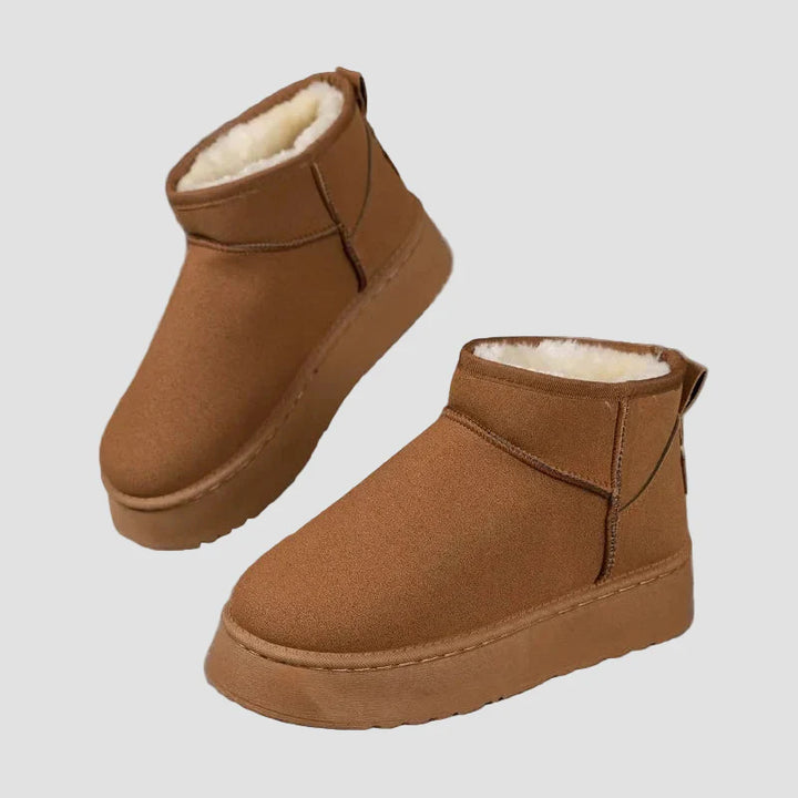 Άνετες Σουέντ Μπότες με Πλούσια Επένδυση