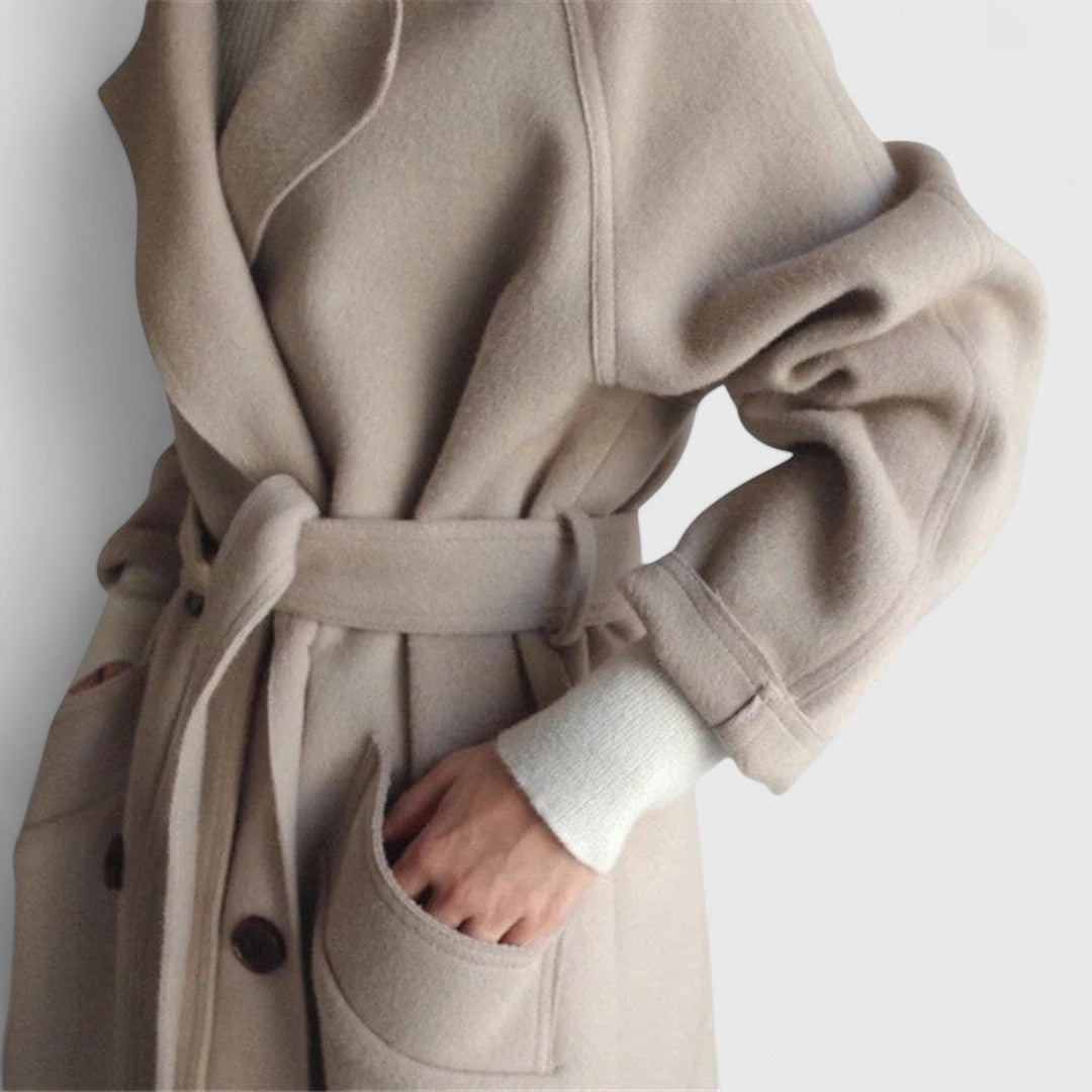 Βαρβάρα - Κλασικό κομψό παλτό με διαχρονικό σχεδιασμό