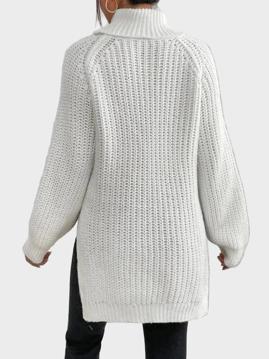 Μαρία - Ζεστό και φαρδύ πουλόβερ με γιακά