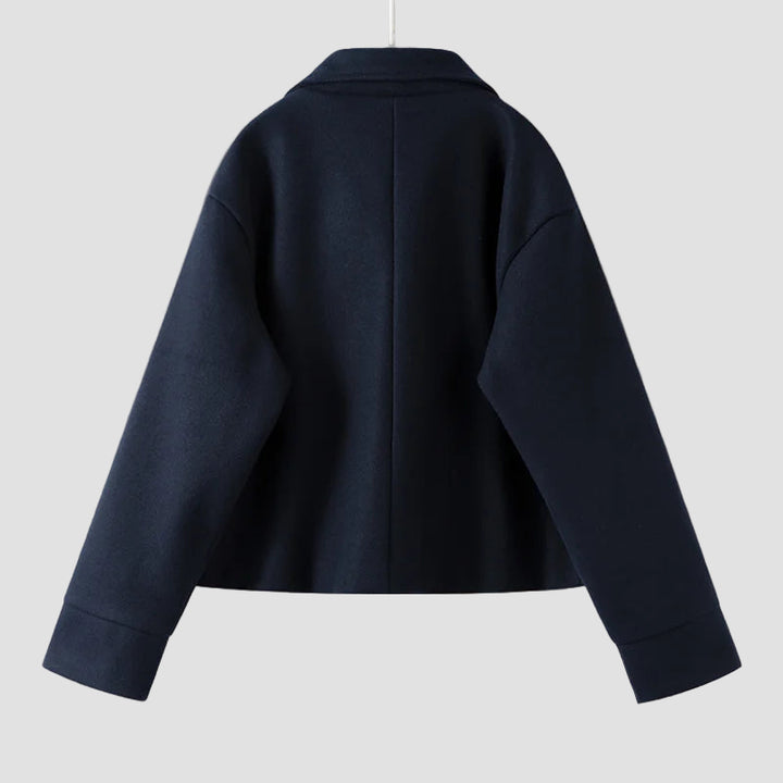 Iris - Μινιμαλιστικό γκρι σακάκι από μείγμα μαλλιού