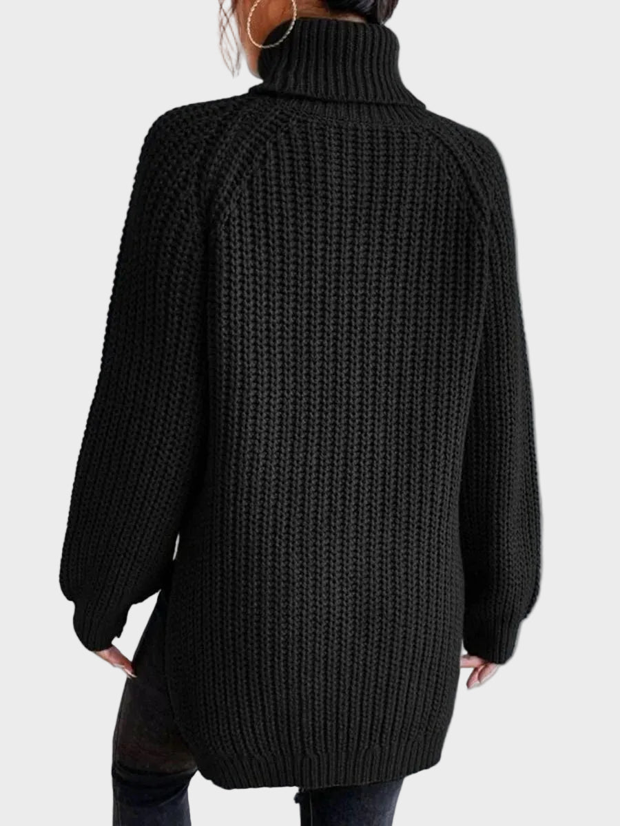 Μαρία - Ζεστό και φαρδύ πουλόβερ με γιακά