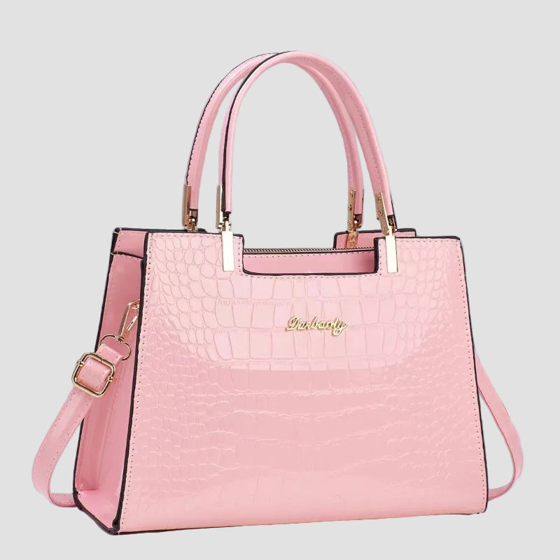 Erain - Γυαλιστερή τσάντα από δέρμα κροκόδειλου