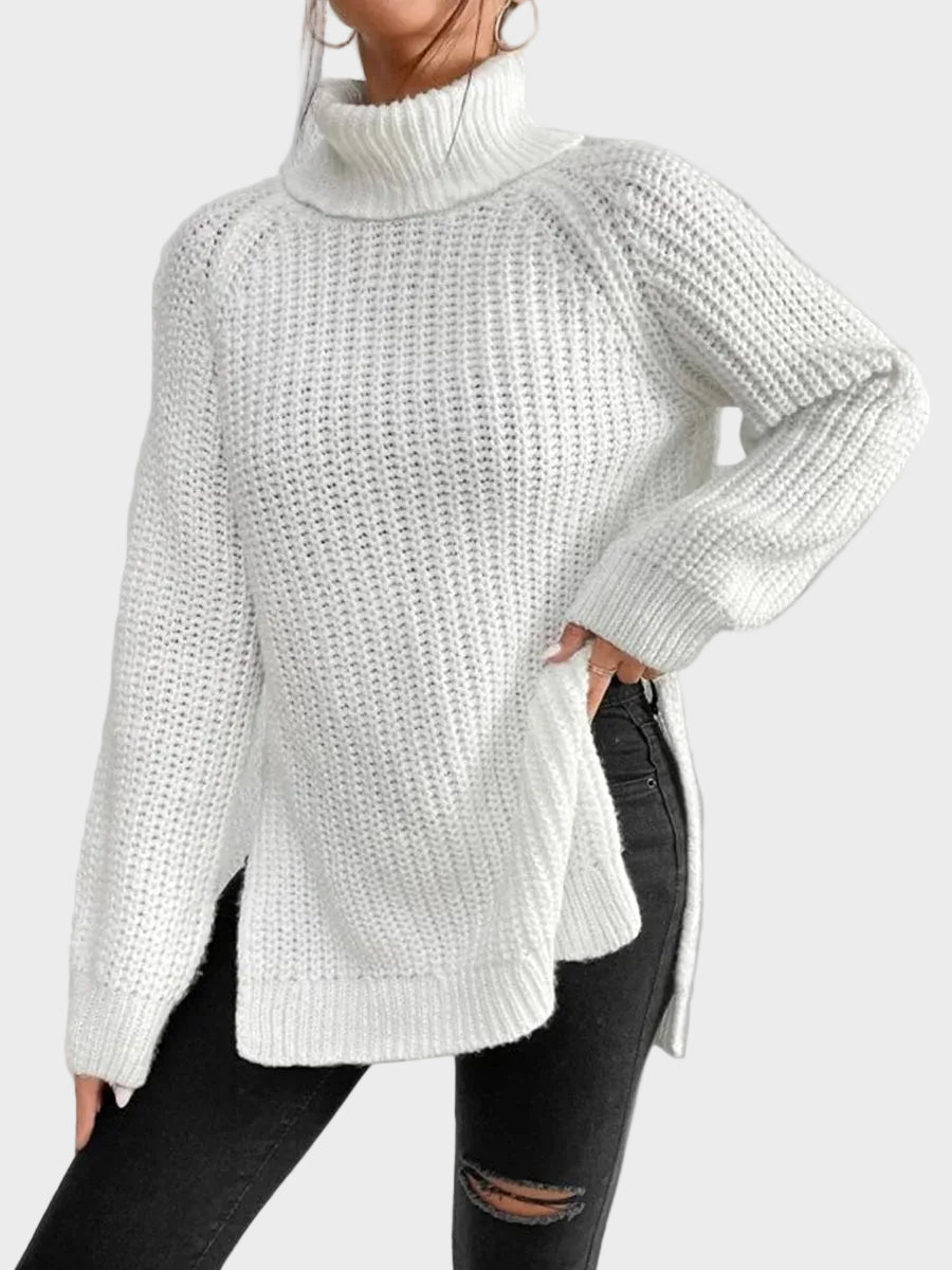 Μαρία - Ζεστό και φαρδύ πουλόβερ με γιακά