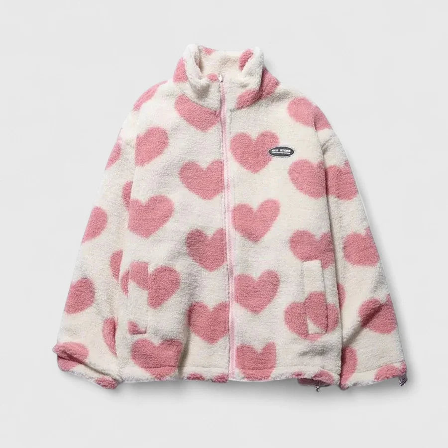 Αφροξυλία - Ζεστό αναστρέψιμο μπουφάν με απαλή υφή και μοντέρνο στυλ